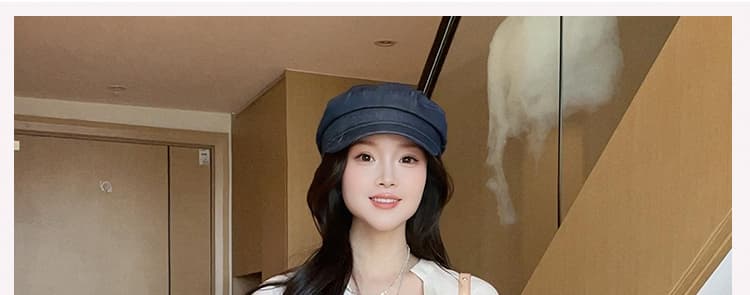 새로운 임산부 빅 사이즈 그는 벤 바람 셔츠 칼라 작은 대중 디자인 센스 슬림해 보이는 롱 스커트 상세 이미지 1
