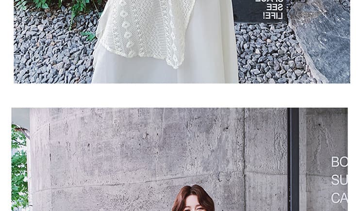 지금 폭발 연령 감소 고급 아름다운 디자인 홀로우 아웃 레이스 한 부서 세트 상세 이미지 28