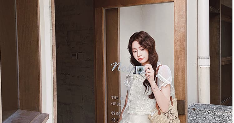 지금 폭발 연령 감소 고급 아름다운 디자인 홀로우 아웃 레이스 한 부서 세트 상세 이미지 67