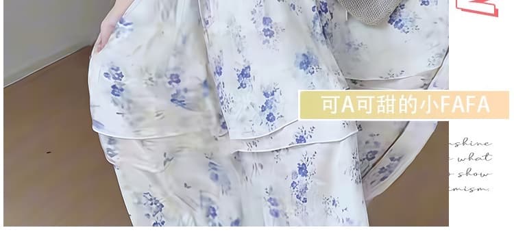 임산부 빅 사이즈 휴가 바람 한 부서 프린트 루즈핏 슬림해 보이는 디자인 센스 드레스 상세 이미지 6
