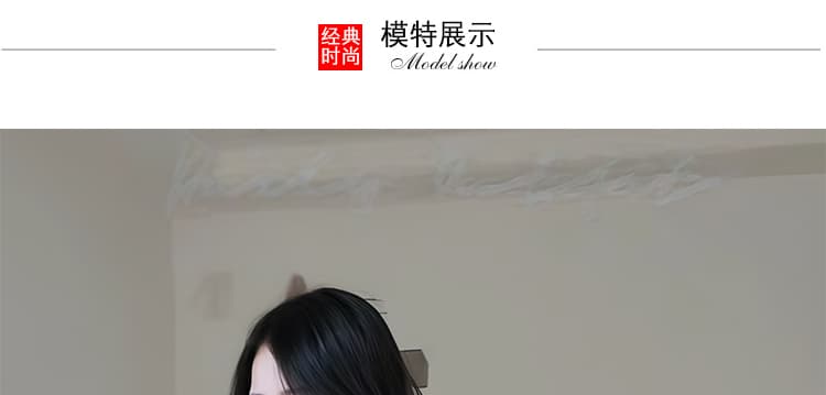 임산부 빅 사이즈 휴가 바람 한 부서 프린트 루즈핏 슬림해 보이는 디자인 센스 드레스 상세 이미지 16