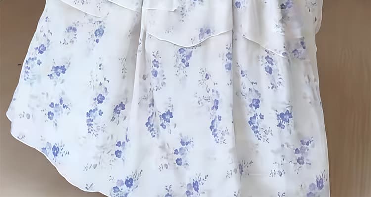임산부 빅 사이즈 휴가 바람 한 부서 프린트 루즈핏 슬림해 보이는 디자인 센스 드레스 상세 이미지 45