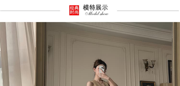 새로운 임산부 빅 사이즈 외국 가스 작은 대중 조끼 민소매 외국 가스 세트 여성 상세 이미지 16
