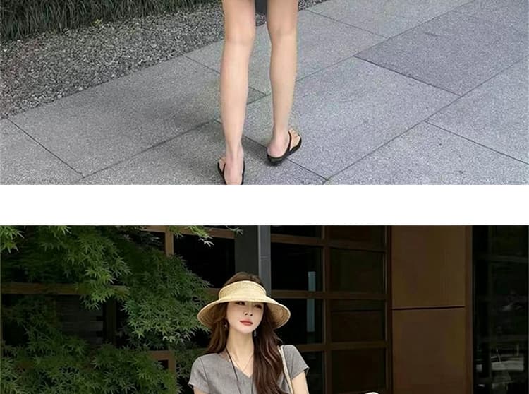 지금 임산부 빅 사이즈 캐주얼 한 부서 느긋한 반바지 세트 상세 이미지 20
