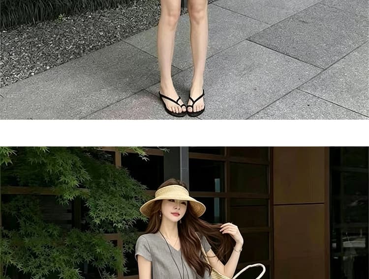 지금 임산부 빅 사이즈 캐주얼 한 부서 느긋한 반바지 세트 상세 이미지 23