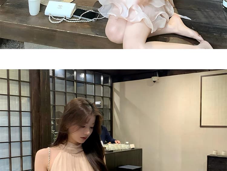 새로운 임산부 빅 사이즈 해변가 휴가 요정 인사이드 요정 호흡 곤란 치마 맨위 아니요 상세 이미지 23