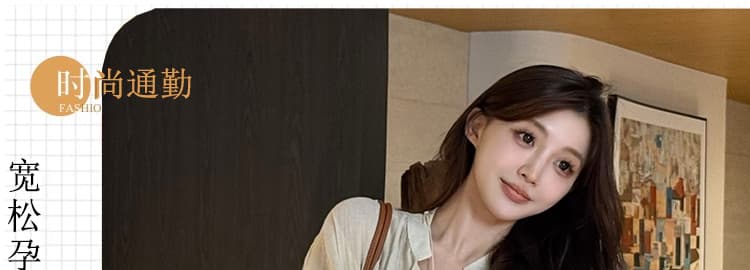 지금 이른 가을 새로운 면사 부드러운 센스 맨위 슬립 반신 스커트 세 조각 여성 세트 상세 이미지 1