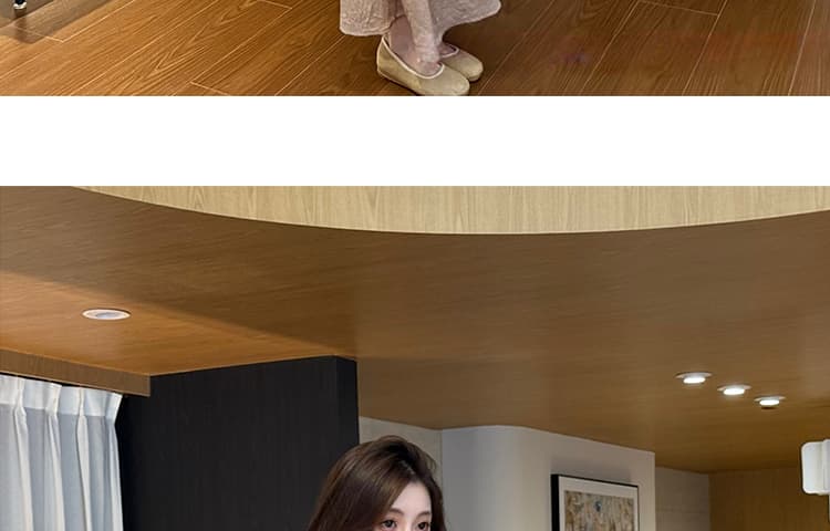 지금 이른 가을 새로운 면사 부드러운 센스 맨위 슬립 반신 스커트 세 조각 여성 세트 상세 이미지 25