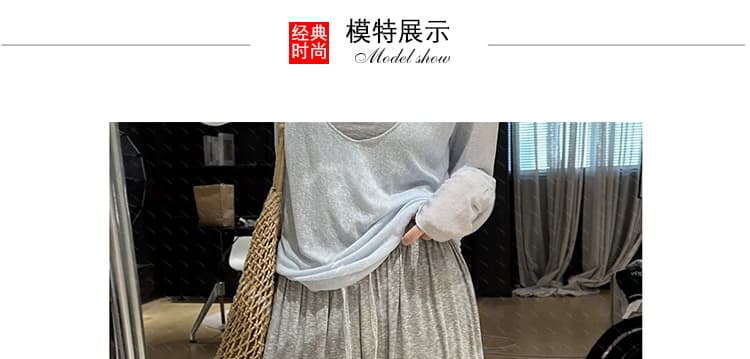 지금 새로운 느슨함 噶 센스 슬림해 보이는 느긋한 주간 실크 원단 배기 바지 아이들 상세 이미지 18