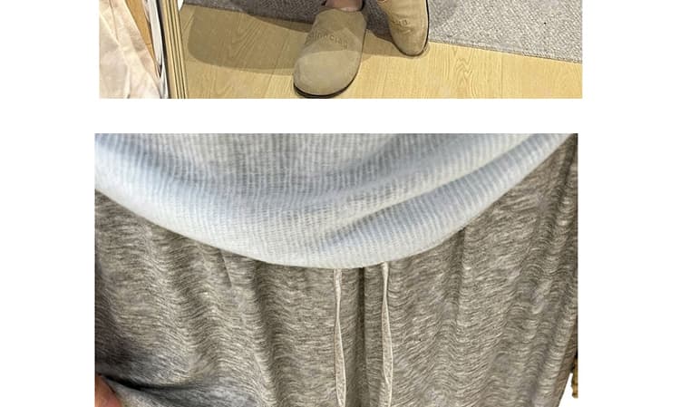 지금 새로운 느슨함 噶 센스 슬림해 보이는 느긋한 주간 실크 원단 배기 바지 아이들 상세 이미지 20