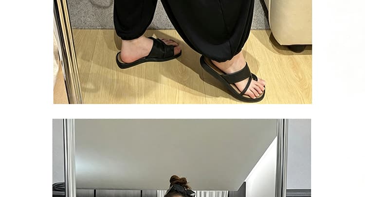 지금 새로운 느슨함 噶 센스 슬림해 보이는 느긋한 주간 실크 원단 배기 바지 아이들 상세 이미지 25