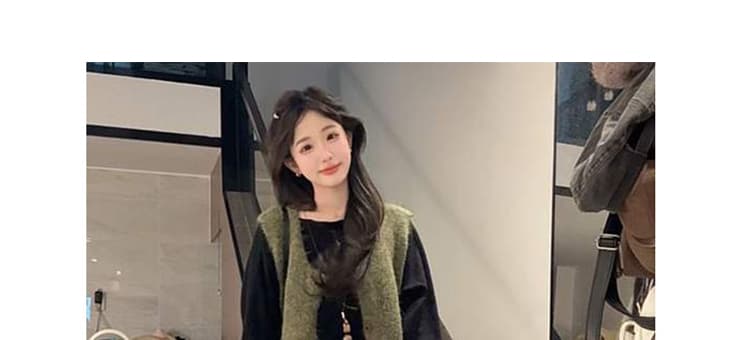 지금 패션 빅 사이즈 새로운 루즈핏 만나는 맨위 털실 베스트 투피스 세트 와이드 레그 팬츠 세트 여성 상세 이미지 30