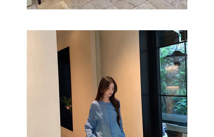 지금 새로운 품격 한 부서 면 린넨 맨위 플리츠 반신 치마 세트 여성 상세 이미지 25