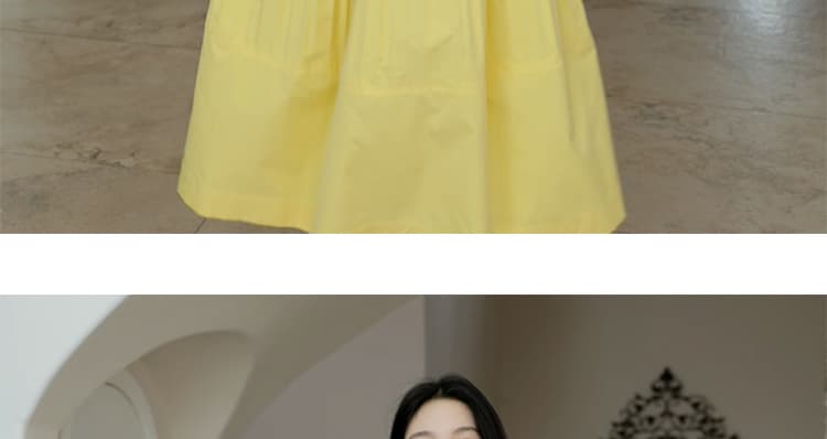 지금 새로운 품격 한 부서 면 린넨 맨위 플리츠 반신 치마 세트 여성 상세 이미지 60