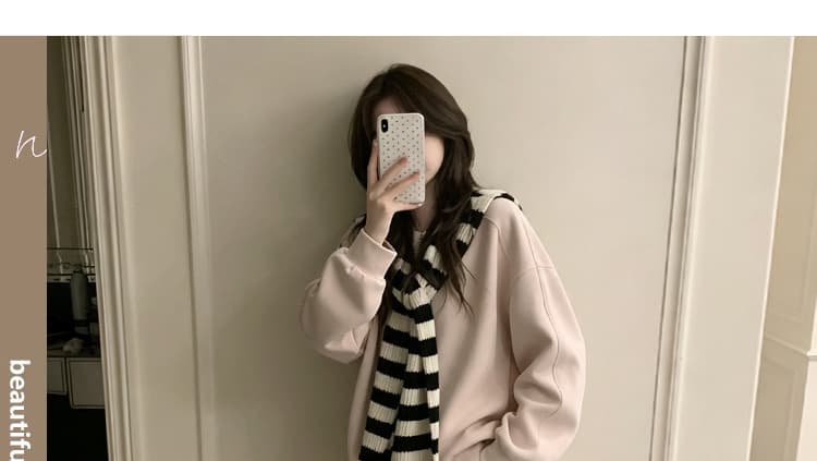 새로운 이른 가을 느긋한 바람 루즈핏 캐주얼 품격 후드티 긴 바지 상세 이미지 10