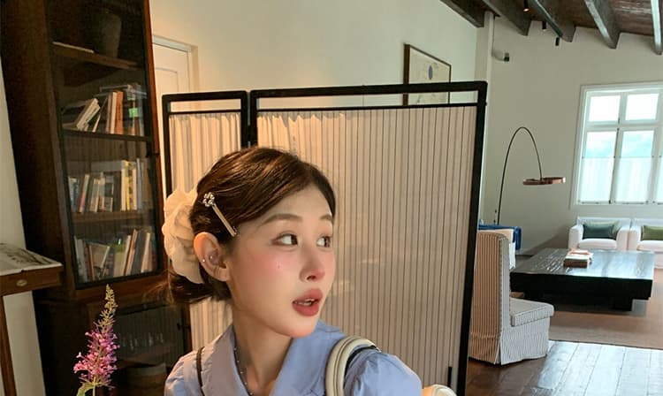 지금 이른 가을 새로운 인형 셔츠 플리츠 슬립 치마 세트 여성 상세 이미지 18