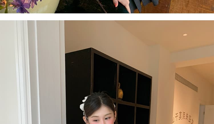 지금 이른 가을 새로운 인형 셔츠 플리츠 슬립 치마 세트 여성 상세 이미지 20