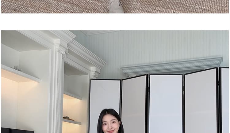 지금 루즈핏 느긋한 스트라이프 반신 치마 세트 여성 상세 이미지 20