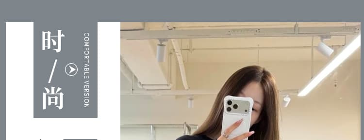 지금 빅 사이즈 느긋한 바람 루즈핏 연삭 털 맨위 불규칙 인어 꼬리 반신 치마 세트 여성 상세 이미지 1