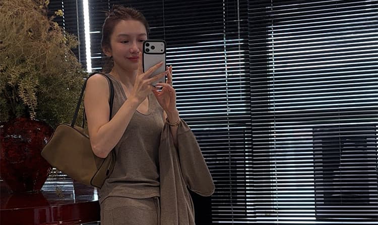 지금 임산부 빅 사이즈 캐주얼 카디건 코트 조끼 바지 3종 세트 세트 상세 이미지 21