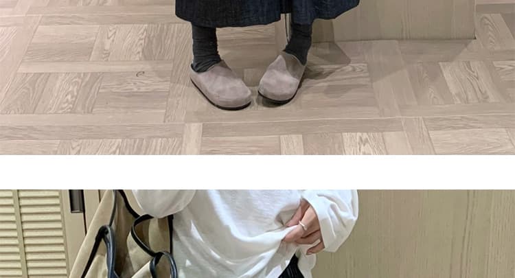 지금 한 부서 어두운 색 워시 물 질감 느긋한 표지 고기 7 점 캐주얼 바지 아이들 상세 이미지 23