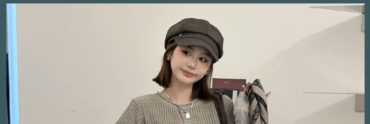 가을 새로운 한 부서 느슨함 센스 패션 슬림해 보이는 일본식 와이드 레그 팬츠 상세 이미지 1