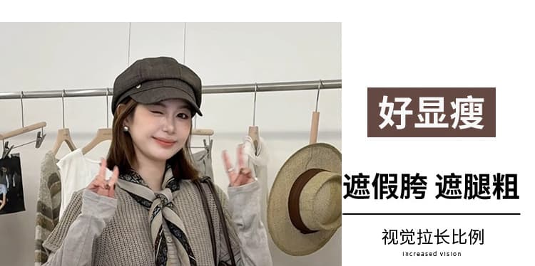가을 새로운 한 부서 느슨함 센스 패션 슬림해 보이는 일본식 와이드 레그 팬츠 상세 이미지 16