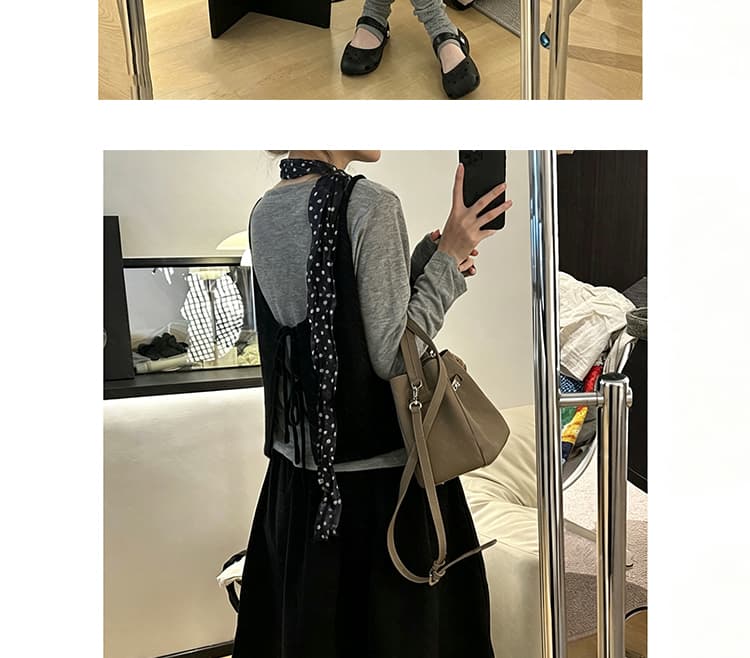 새로운 한 부서 인사이드 가져 가라. 스웨터 작은 베스트 사실 두 조각 맨위 코듀로이 반신 스커트 치마 세 조각 여성 세트 상세 이미지 25