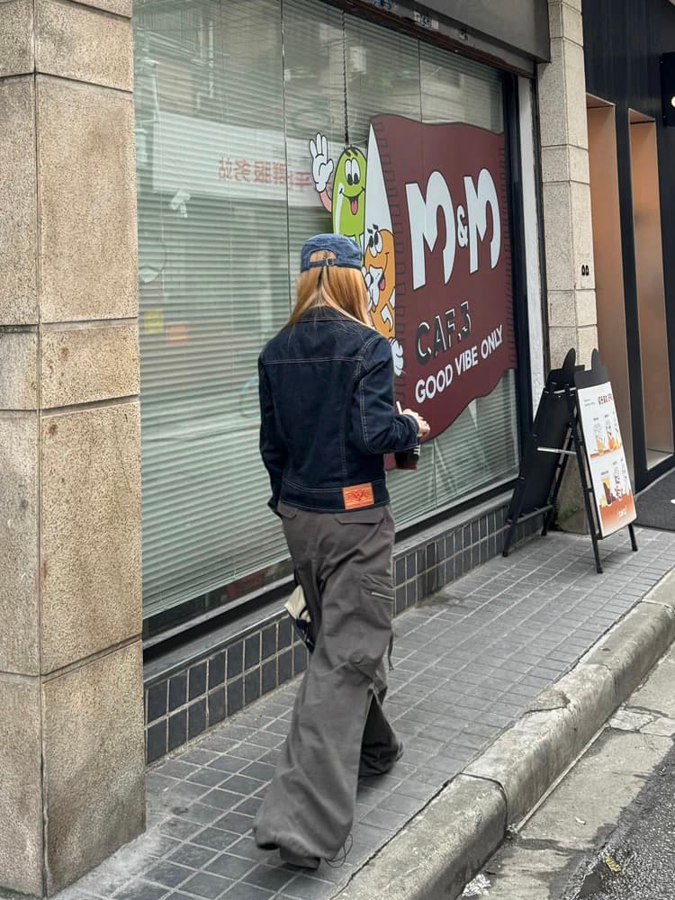 추안 추안 또한 아메리칸 마 오래된 몸매 가꾸기 데님 재킷 여성 코트 레트로 쇼트 스타일 봄 가을 새로운 맨위 cleanfit 상세 이미지 15