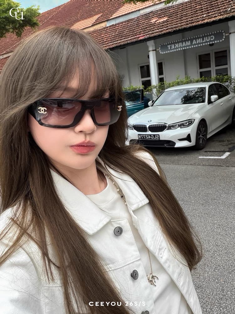ceeyou 높음 제품 배색 시리즈 선 긍정적 인 어깨 데님 여성 코트 봄 짧은 외투 출퇴근 캐주얼 바람 화이트 원본 암소 상세 이미지 11