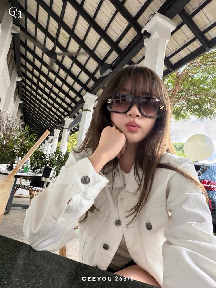 ceeyou 높음 제품 배색 시리즈 선 긍정적 인 어깨 데님 여성 코트 봄 짧은 외투 출퇴근 캐주얼 바람 화이트 원본 암소 상세 이미지 31