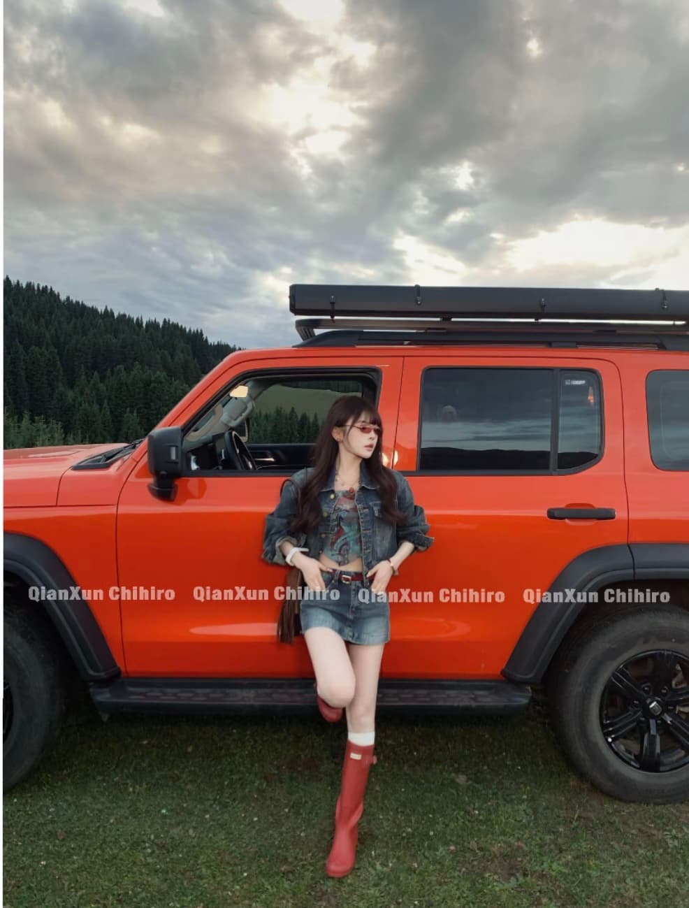 웨스트 도로 재킷 반신 치마 세트 사전 qxq6tz1602 상세 이미지 8