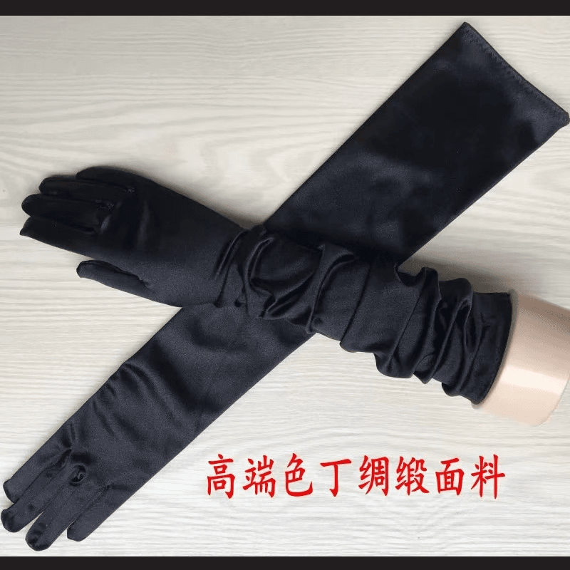 실사 불규칙 공주 드레스 예복 낭만주의 검정색 행침 목 슬립 드레스 허리 수축 퍼프 롱 스커트 이미지 6