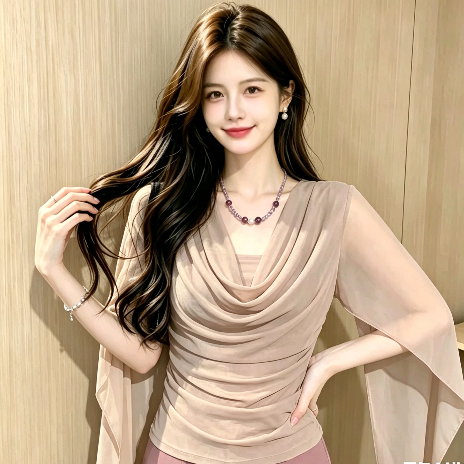 실사 한 부서 리본 쉬폰 블라우스 작은 셔츠 여성 여름 새로운 몸매 가꾸기 다용도 슬림해 보이는 품격 우아함 부드러운 맨위