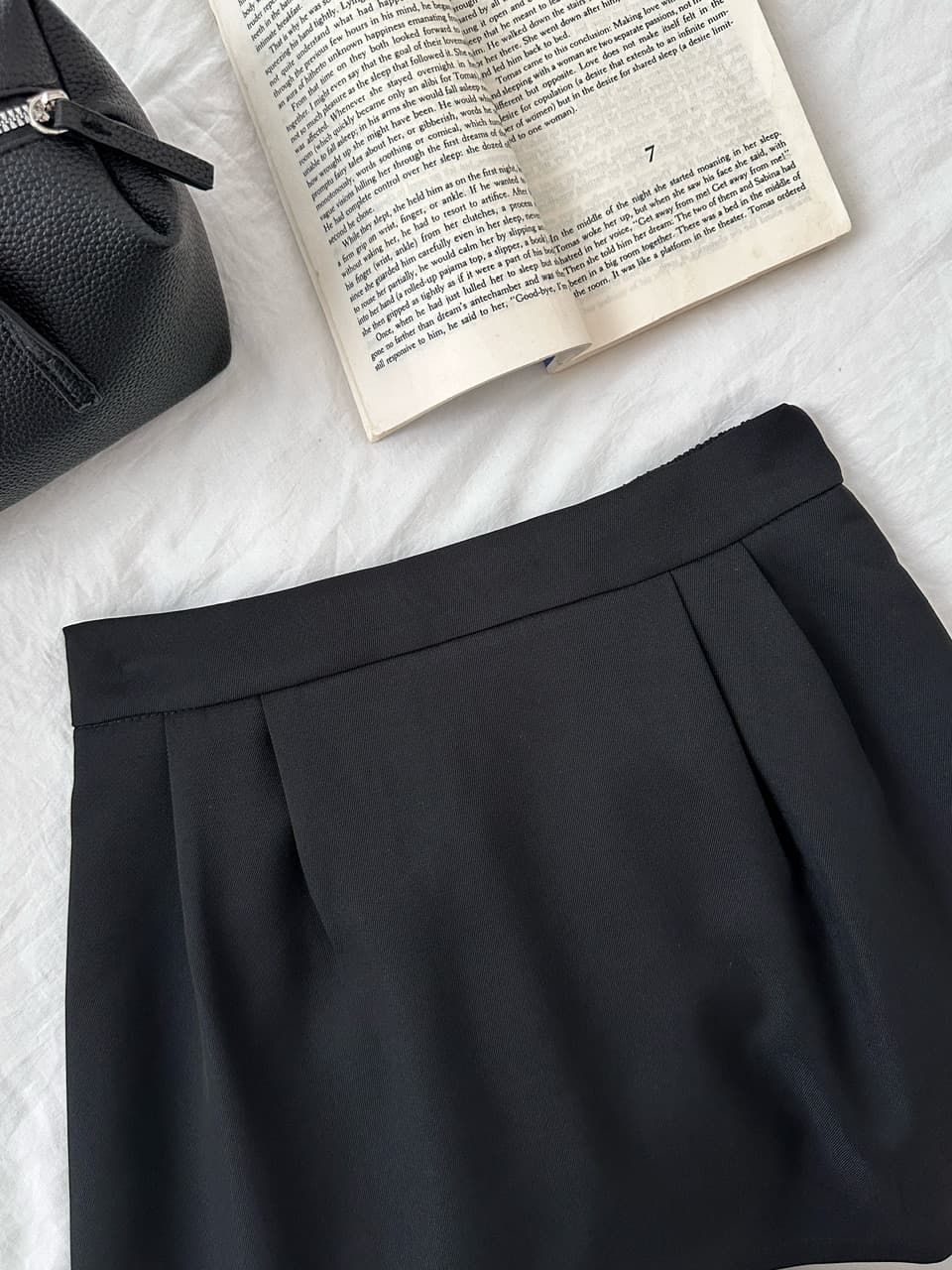작은 대중 디자인 센스 스와로브스키 벨트 반신 스커트 타이트 회색 반하이넥 반팔 빛 요리 한 바람 출퇴근 투피스 세트 상세 이미지 19