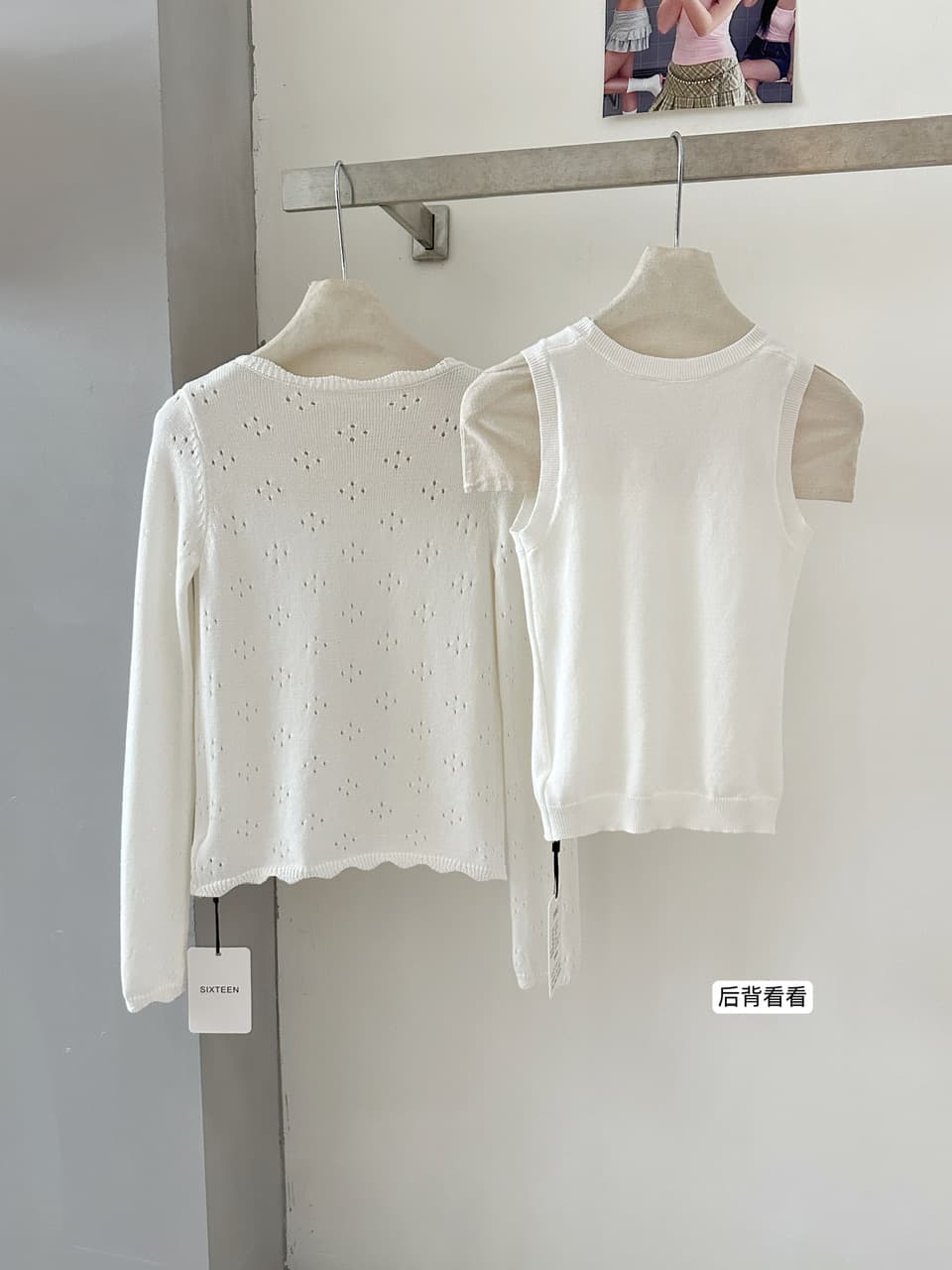 2026 가을 새로운 산소 프라임 열기 셔츠 선택 구멍 공예 홀로우 아웃 레이스업 오픈 가디건 가져 가라. 투피스 조끼 상세 이미지 14