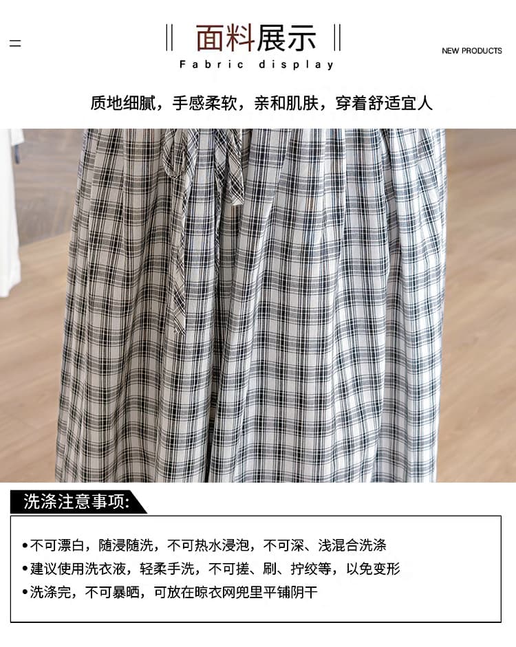 2026 새로운 출산 착용 여름 드레스 새로운 트렌디 엄마 슬림해 보이는 중간 길이 임산부 드레스 상세 이미지 7