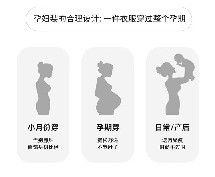 새로운 2026 임산부 봄 가을 한국 스타일 품격 패치워크 슬림해 보이는 매운맛 엄마 겨울 다용도 임산부 드레스 상세 이미지 5