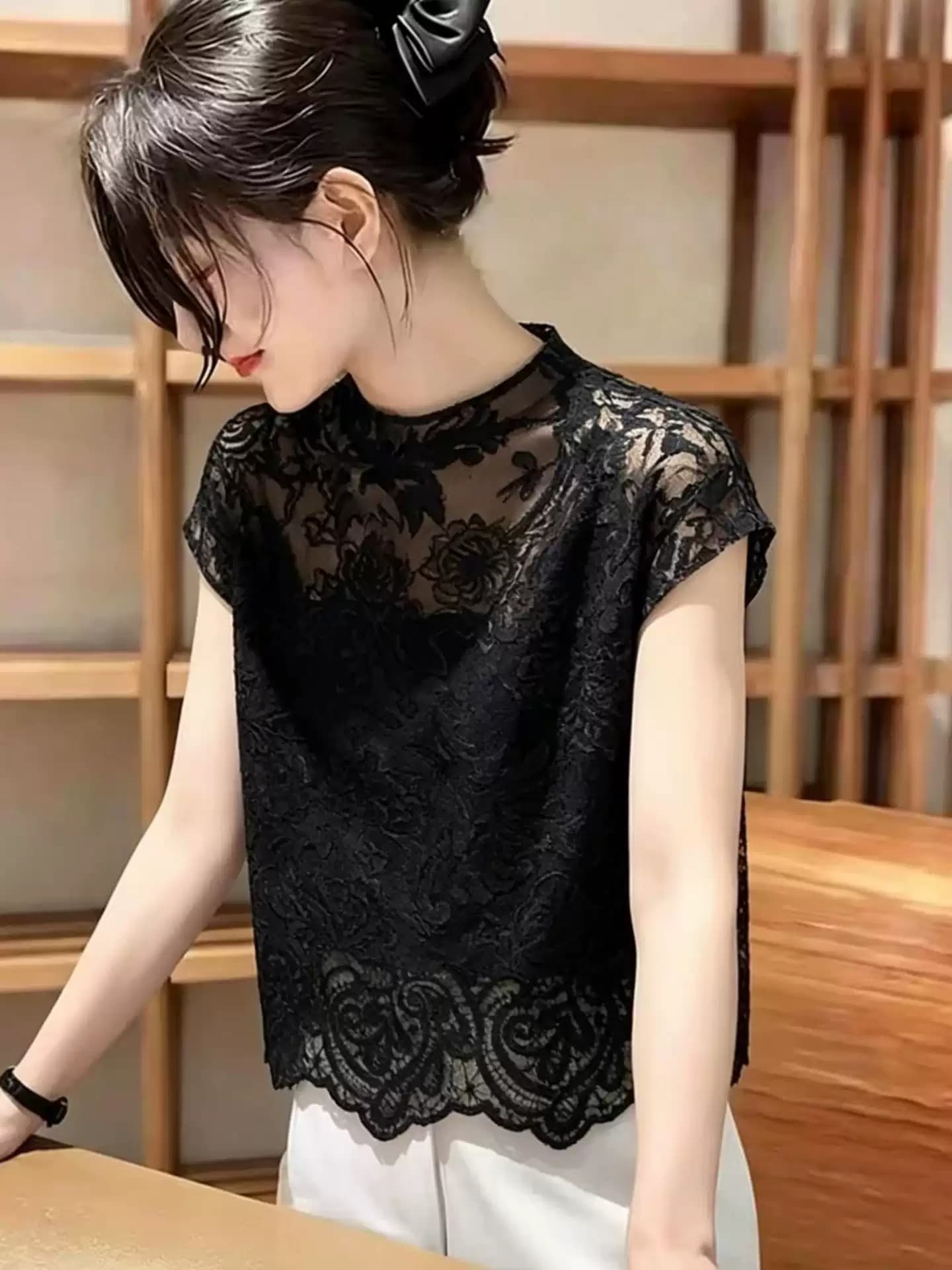 패션 슬림해 보이는 프랑스식 고급 한 부서 고급 센스 디자인 센스 다용도 2026 여름 새로운 아름다운 맨위 상세 이미지 5