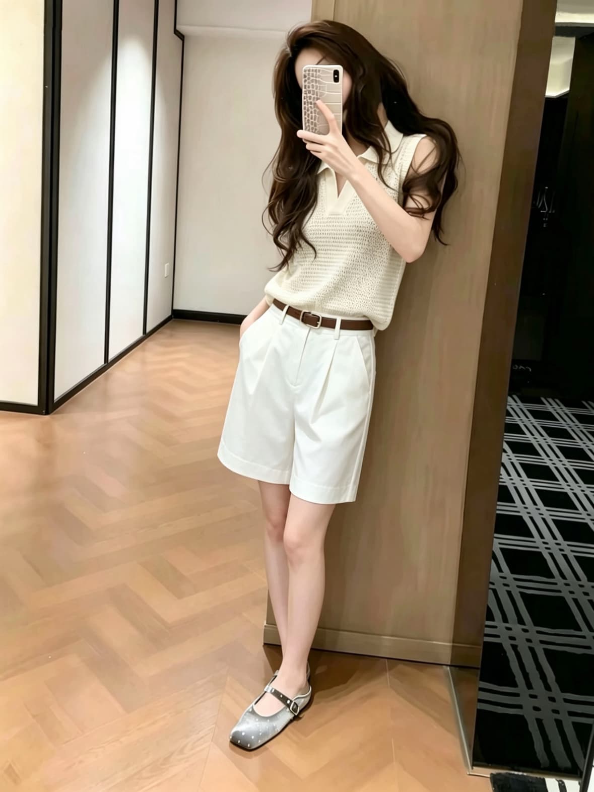 여름 프랑스식 고급 명문 여성 로얄 자매 품격 민소매 니트 베스트 정장 바지 패션 경력 투피스 슈트 여성