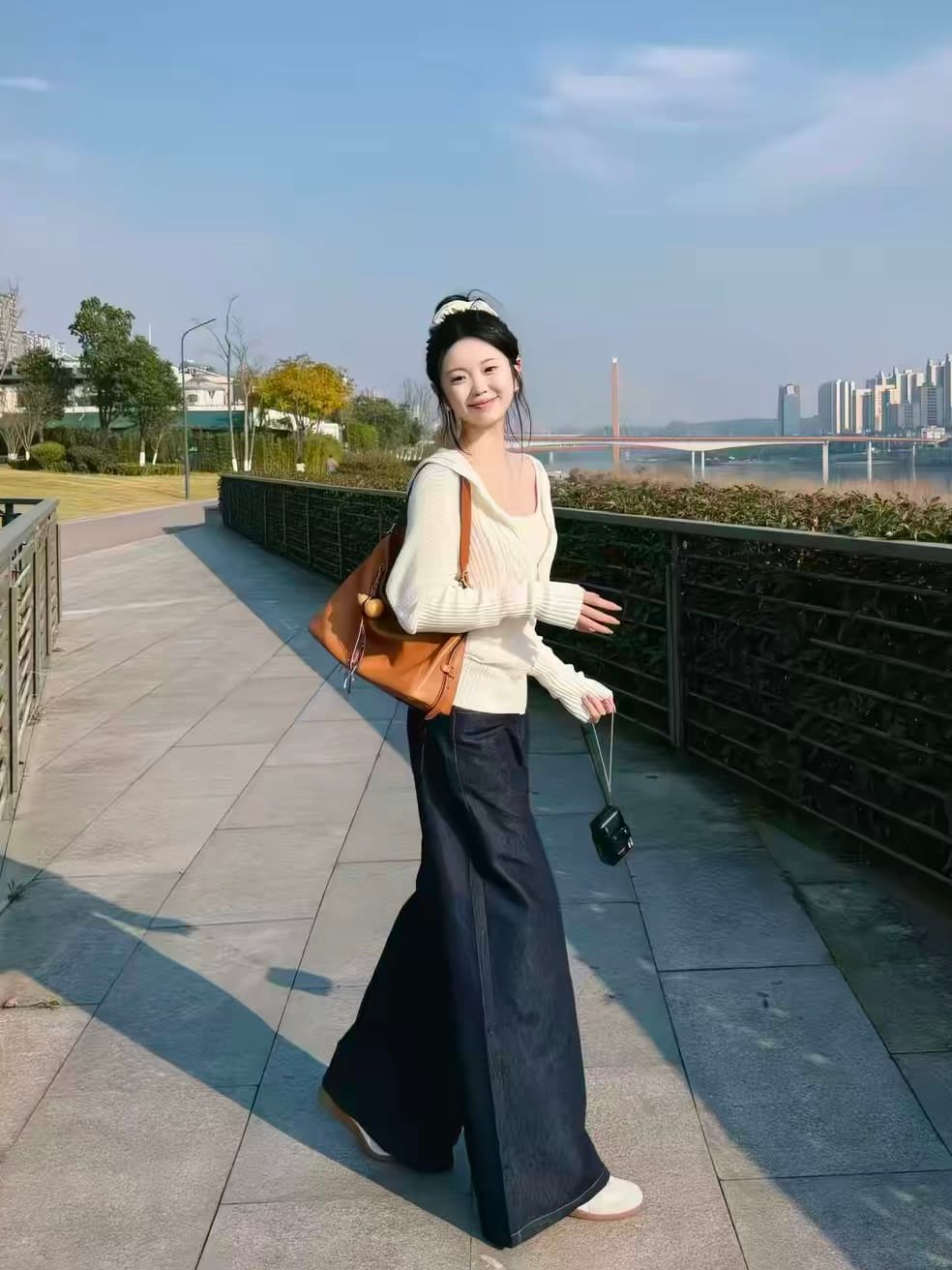 가을 겨울 새로운 3 차원 짜임 배트윙 소매 니트 오픈 가디건 후드 재킷 청바지 자이언트 잘 생긴 슬림해 보이는 3종 세트 상세 이미지 4