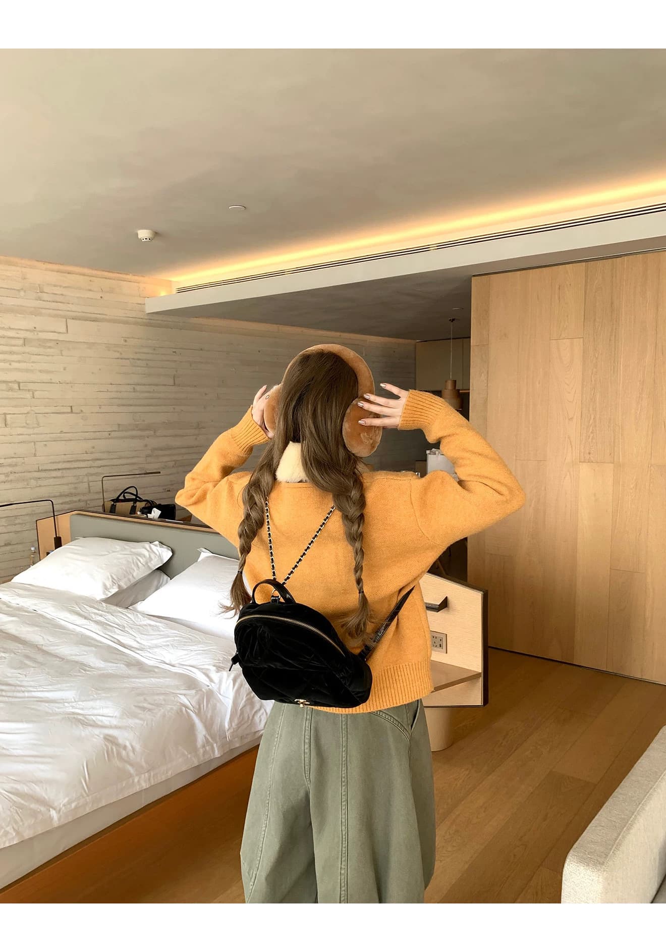 라운드 넥 긴팔 인사이드 가져 가라. 기본 셔츠 여성 봄 가을 루즈핏 디자인 센스 작은 대중 니트 오픈 가디건 맨위 상세 이미지 15