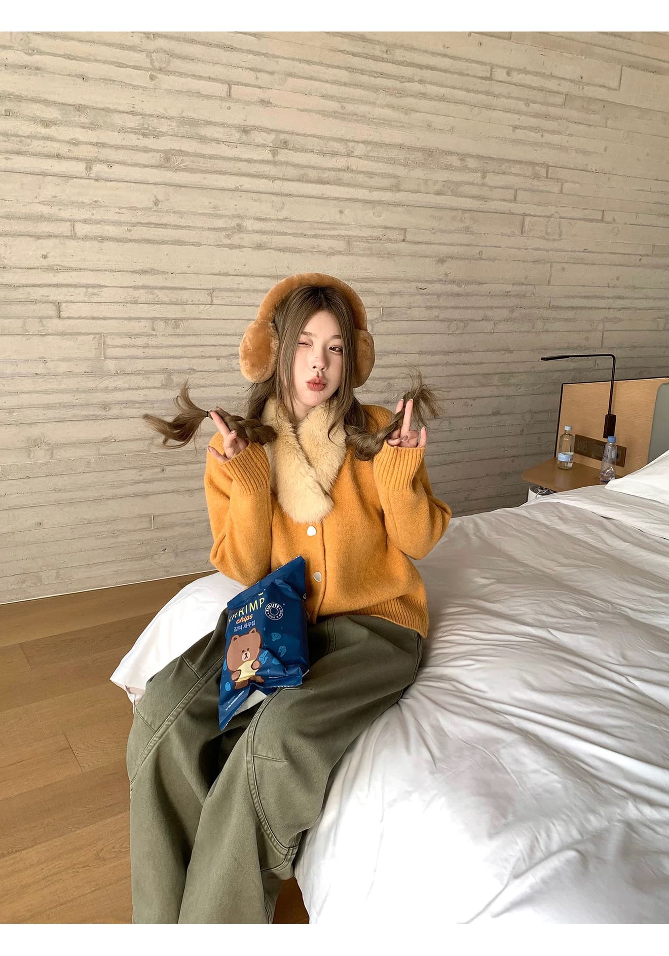 라운드 넥 긴팔 인사이드 가져 가라. 기본 셔츠 여성 봄 가을 루즈핏 디자인 센스 작은 대중 니트 오픈 가디건 맨위 상세 이미지 26
