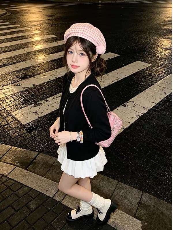 이른 가을 한 부서 분위기 센스 점프 슈트 치마 miu 인사이드 miu 가스 착용 가져 가라. 이른 가을 새로운 여성 의류 한 바람 chic 세트 상세 이미지 3