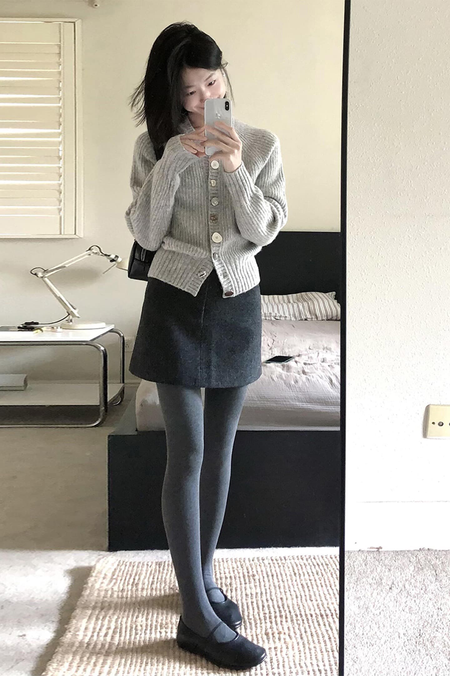 수정 에디션 urban 26fw 경기 사람들 레트로 배색 스트라이프 니트 스웨터 지퍼 후드 카디건 코트 이미지 3