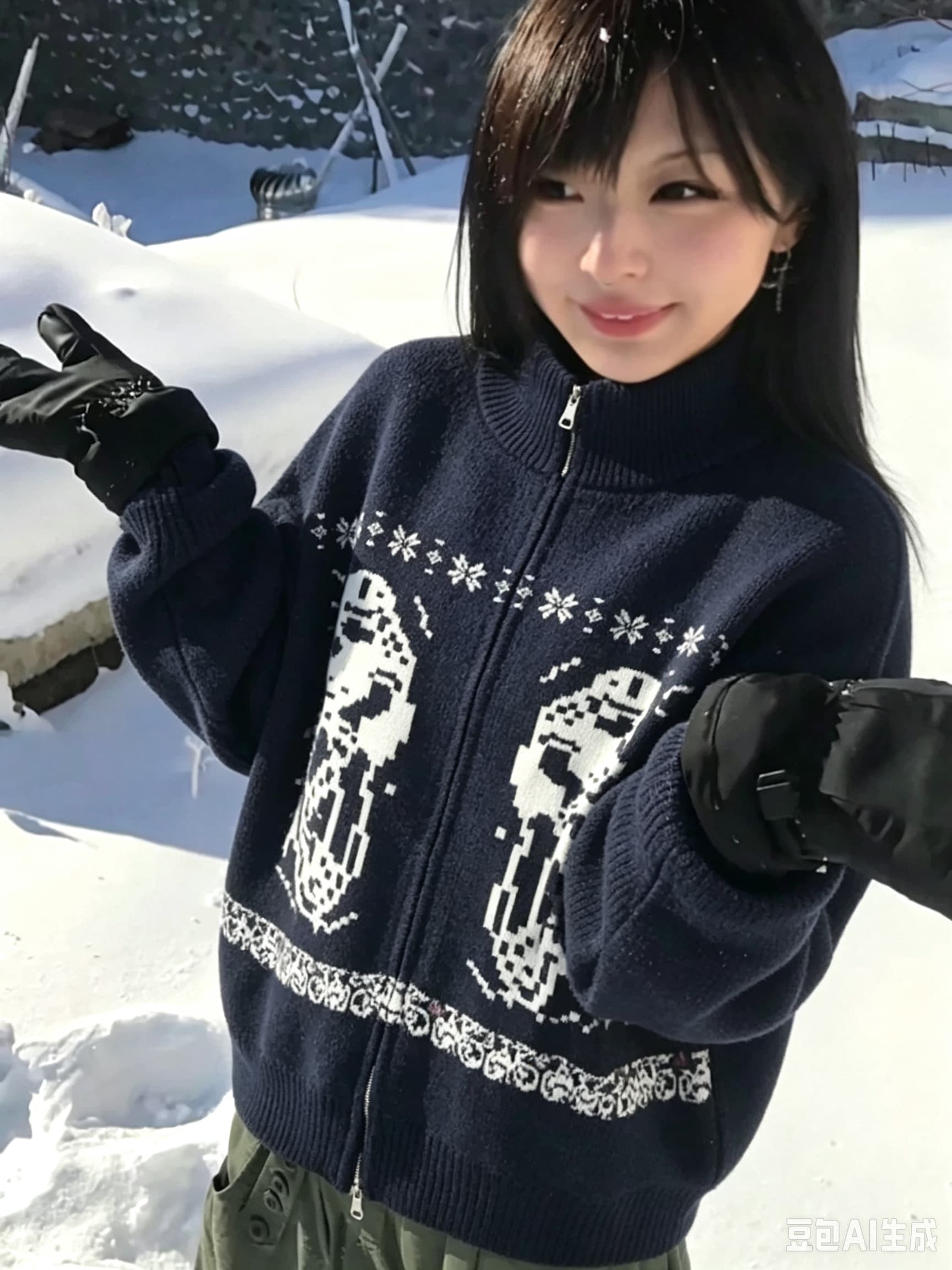 공정한 섬 느긋한 루즈핏 두꺼운 오픈 가디건 스웨터 코트 남녀 레트로 캐주얼 루즈핏 겨울 커플 니트 스웨터