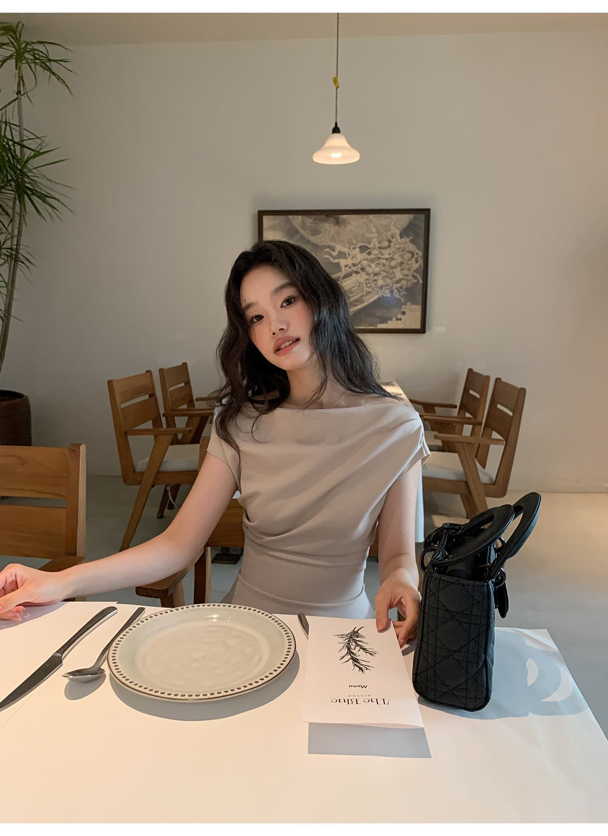 프랑스식 품격 순수한 욕망 섹시함 오프숄더 여성 드레스 여름 새로운 허리 수축 슬림해 보이는 외국 가스 한 마디 짧은 치마 상세 이미지 17