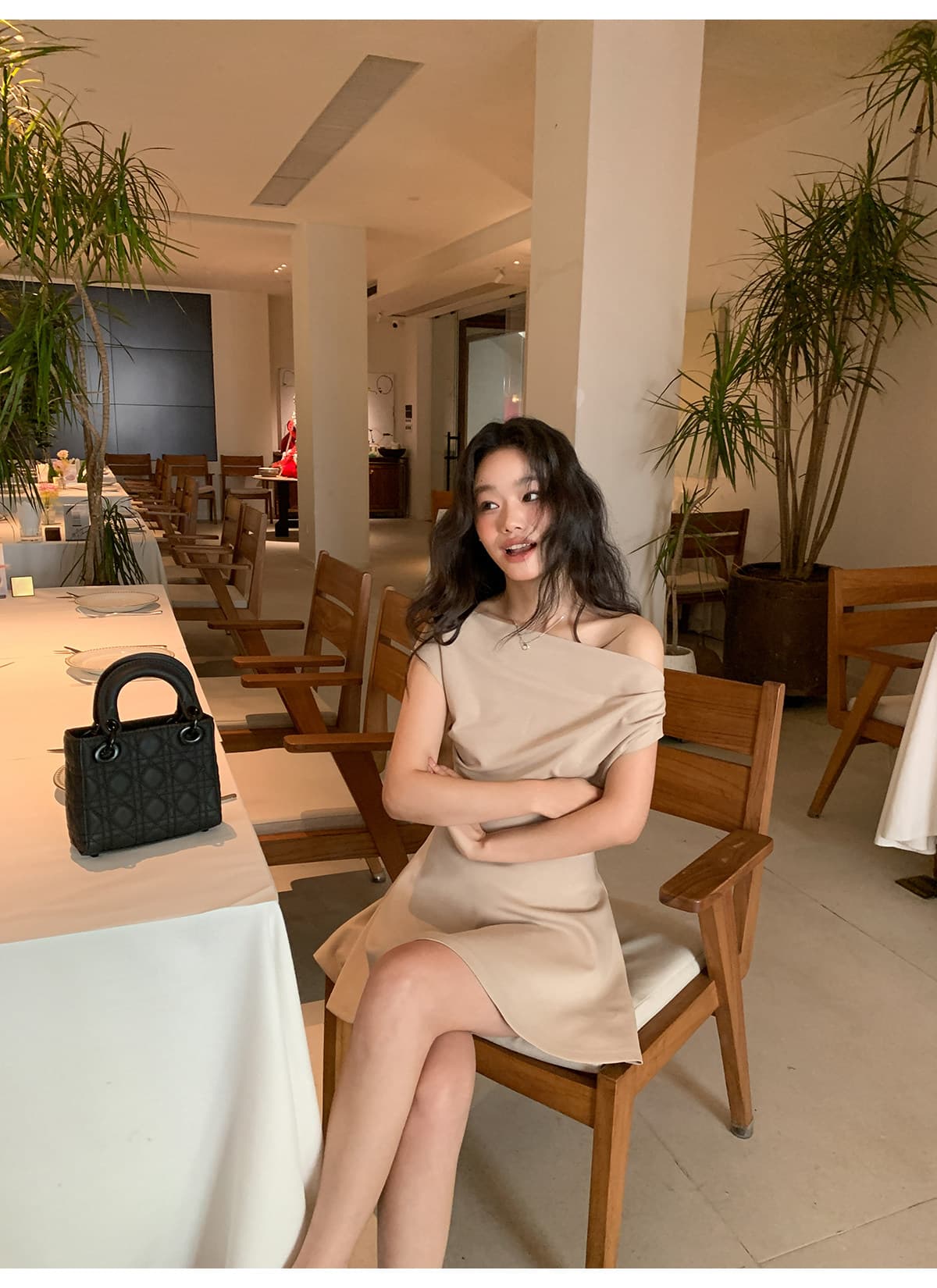 프랑스식 품격 순수한 욕망 섹시함 오프숄더 여성 드레스 여름 새로운 허리 수축 슬림해 보이는 외국 가스 한 마디 짧은 치마 상세 이미지 18