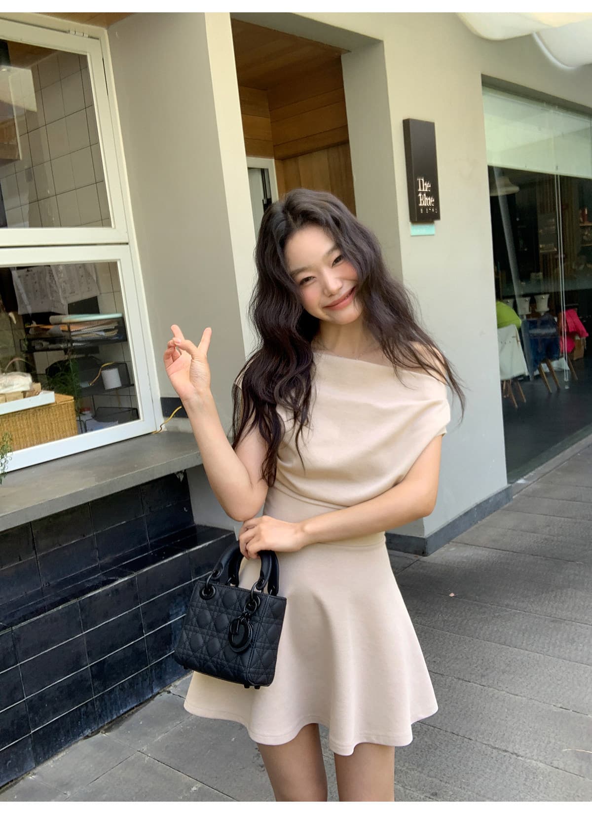 프랑스식 품격 순수한 욕망 섹시함 오프숄더 여성 드레스 여름 새로운 허리 수축 슬림해 보이는 외국 가스 한 마디 짧은 치마 상세 이미지 20