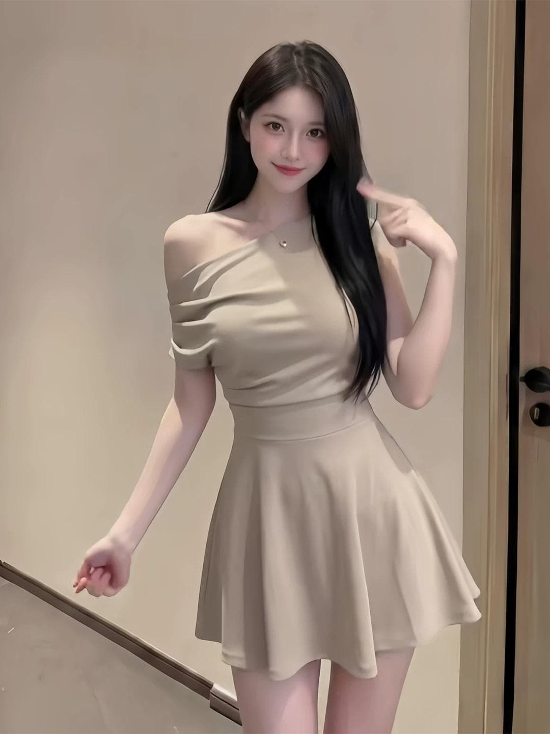 빛 요리 한 로얄 자매 착용 가져 가라. 고급 센스 품격 허리 수축 슬림해 보이는 미니 스커트 고유 한 슈퍼 잘 생긴 ~ 중 드레스 2026 여름 상세 이미지 3